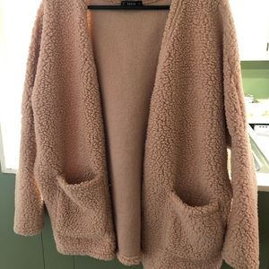💕Patch pocket open-front teddy🎀